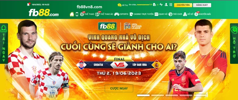 giao diện FB88 top